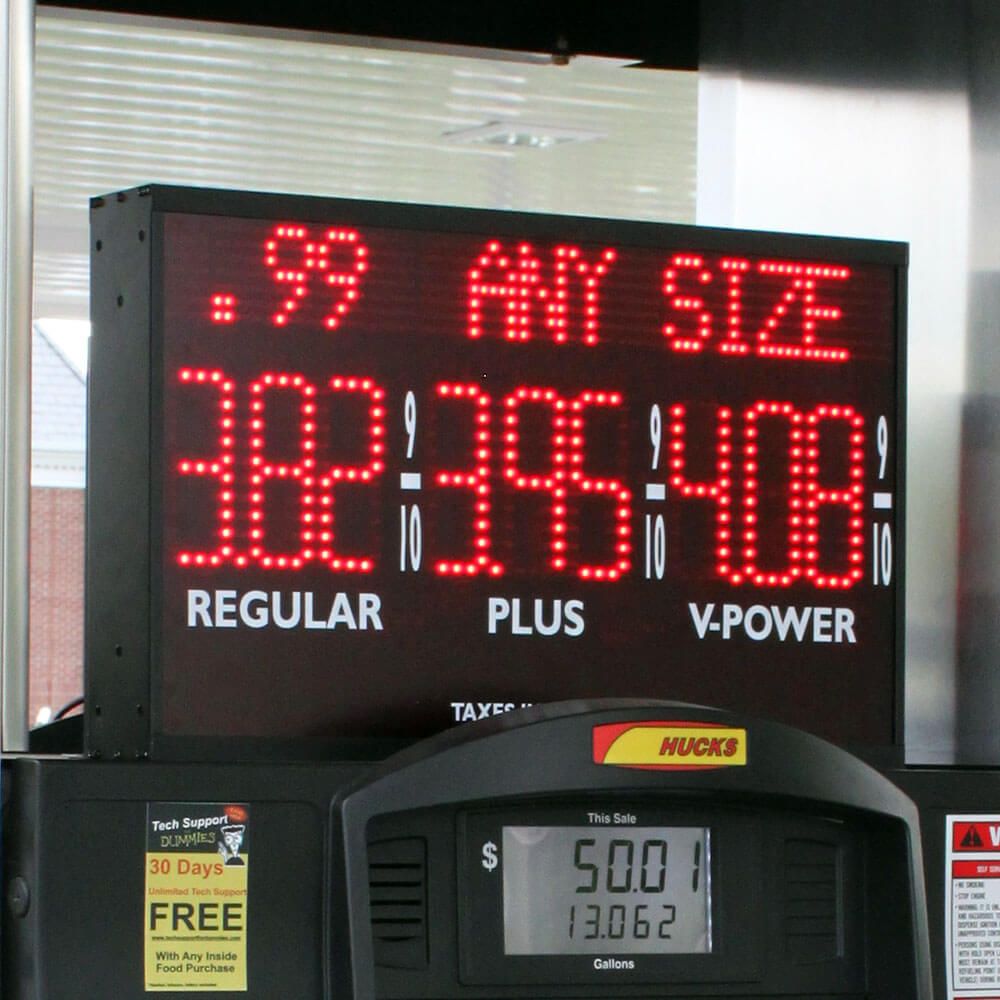 Pump Topper Gas Price & Message Displays